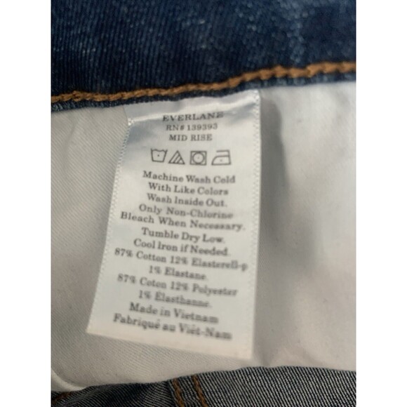 NWOT! Everlane Women’s Sz 26R Mid Rise Skinny Jean Medium Blue Ankle - Picture 5 of 6